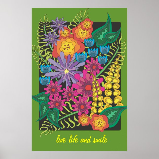 Garden Flower, Bouquet Poster (Front)