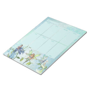 Garden Flower Fairies Weekly Planner Notepad