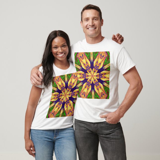 Garden Flower In Summer 3 Bohemian Floral Graphic T-Shirt (Unisex)
