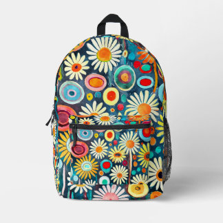 Garden Flowers #1004 Printed Backpack