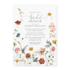 Garden Flowers Botanical Script Bridal Shower