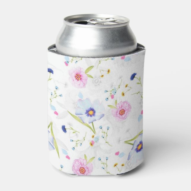 Garden Flowers Can Cooler Spring (Can Front)