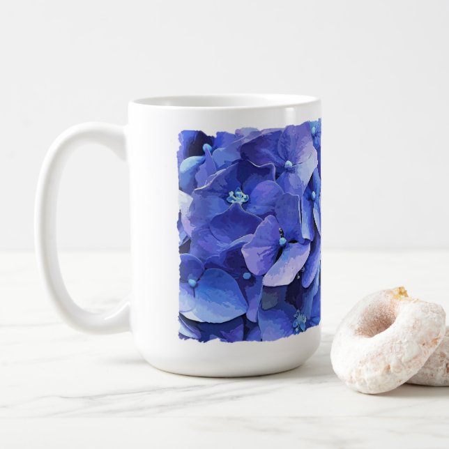 GARDEN FLOWERS COFFEE MUG (With Donut)