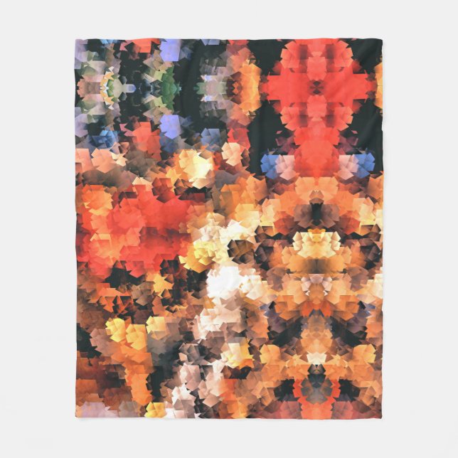 GARDEN FLOWERS FLEECE BLANKET (Front)