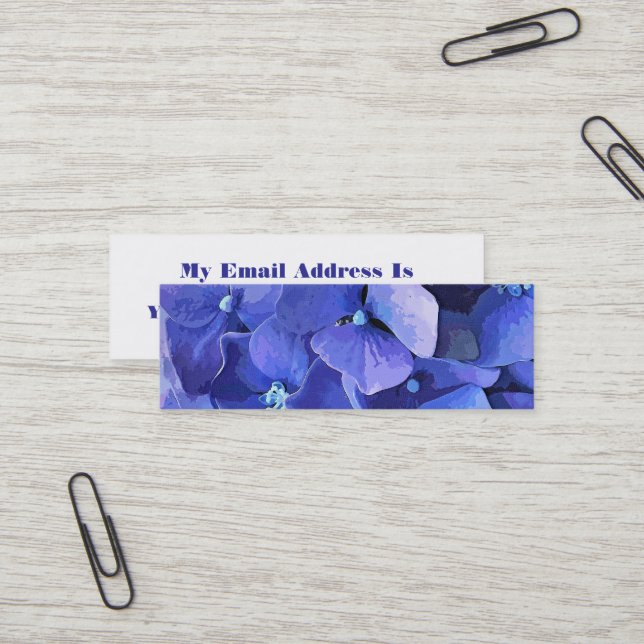 GARDEN FLOWERS MINI BUSINESS CARD (Front/Back In Situ)