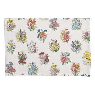 Garden flowers pillowcase