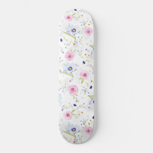 Garden Flowers Skateboard (Front)