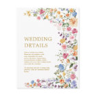Garden Flowers Spring Wildflower Wedding Details
