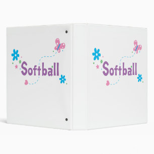 Garden Flutter Softball Binder