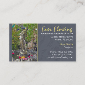 Garden Fountain Business Card