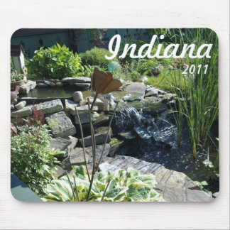 Garden fountain mouse pad