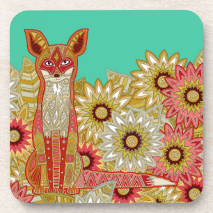 garden fox jade coaster