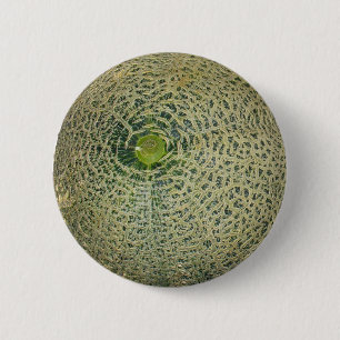 Garden Fresh Cantaloupe 2 Inch Round Button