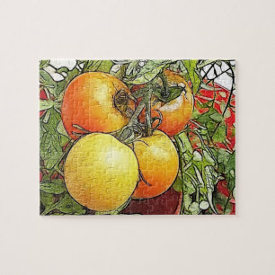 Garden Fresh Heirloom Tomatoes Jigsaw Puzzle
