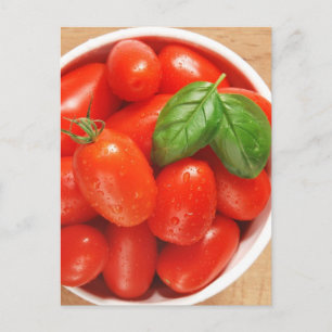 garden fresh tomatoes postcard