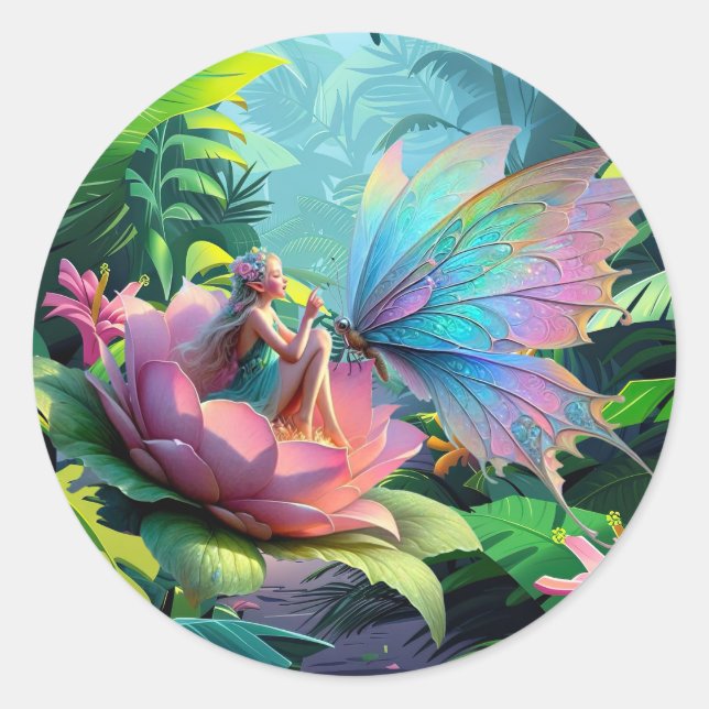 Garden Friends Classic Round Sticker (Front)