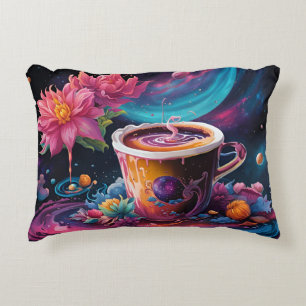Garden Galaxy Coffee Accent Pillow