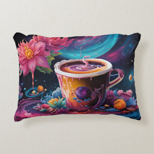Garden Galaxy Coffee Accent Pillow