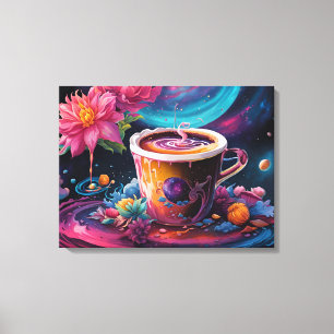 Garden Galaxy Coffee Canvas Print