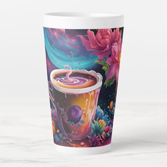 Garden Galaxy Coffee Latte Mug (Front)