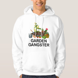 Garden Gangster Funny Gardening Gardeners Plants L Hoodie
