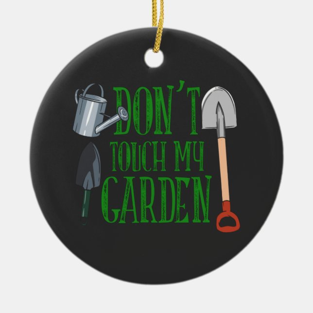 Garden Gardener Gardening Ceramic Ornament (Front)