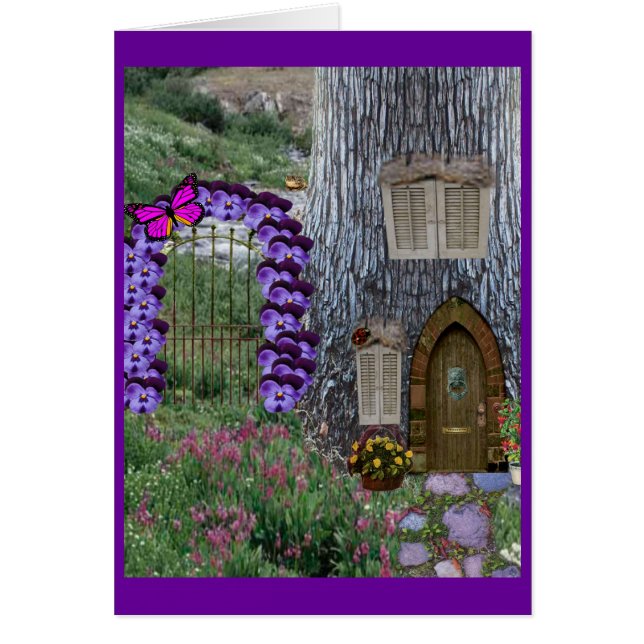 Garden Gate Fairy Cottage (Devant)