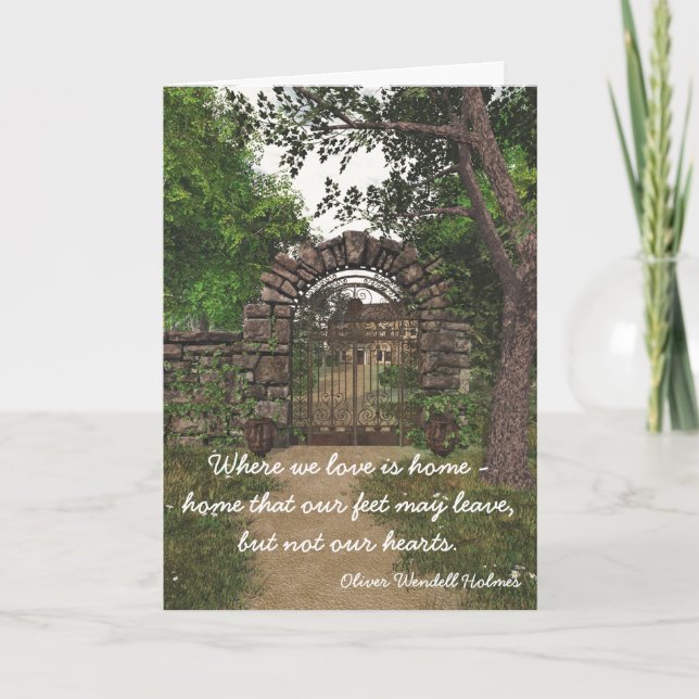 Garden Gate - New Home Congratulations Card (Front)