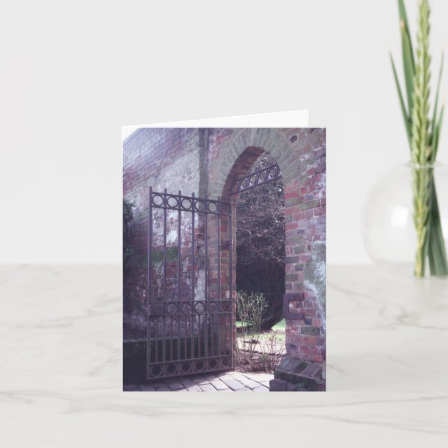 Garden Gate, St. Albans card (Front)