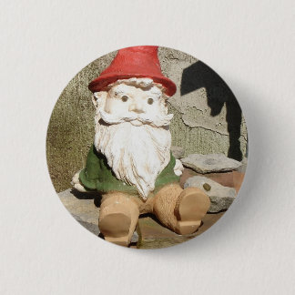 Garden Gnome 2 Inch Round Button