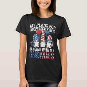 Garden Gnome 4th Of July Indipendence Day Gnome Ga T-Shirt