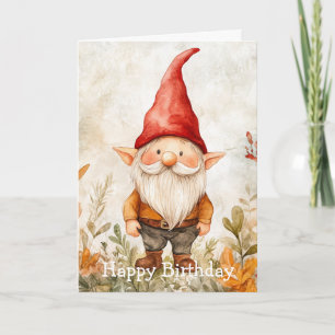 Garden Gnome Birthday Card
