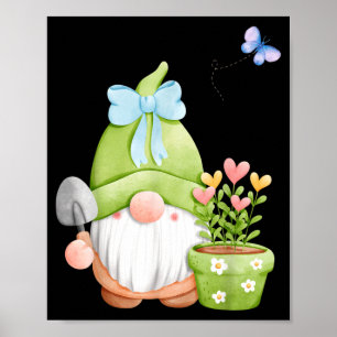 Garden gnome Funny Unisex Design for Men Women tee Poster