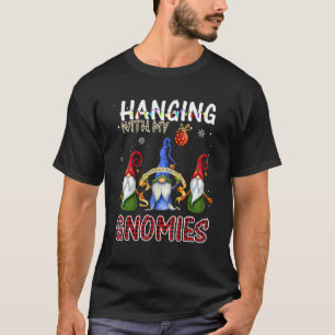 Garden Gnome Hanging With My Gnomies Leopard T-Shirt