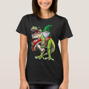 Garden Gnome Hat T Rex Dinosaur Funny Gardening Wo T-Shirt