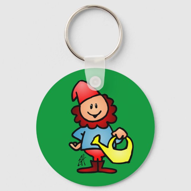 Garden gnome keychain (Front)