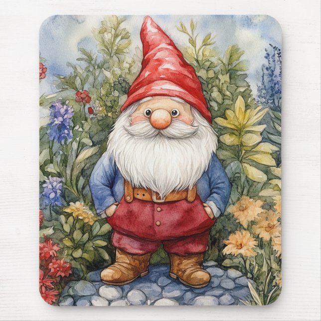 Garden Gnome Mouse Pad (Front)