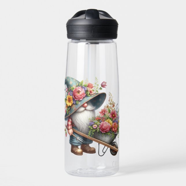 Garden Gnome Water Bottle Water Bottle (Front)