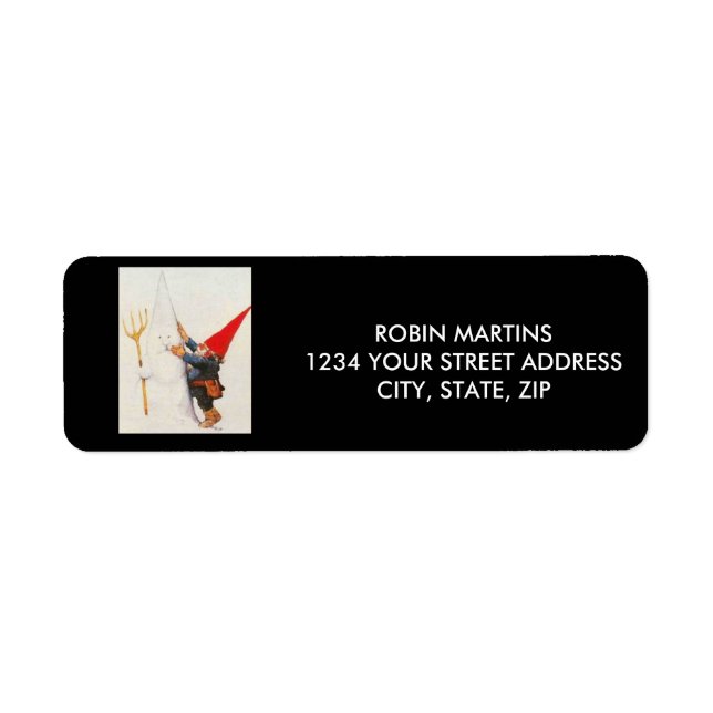 GARDEN GNOMES ADDRESS LABELS (Front)