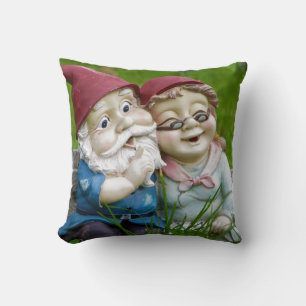 Garden Gnomes Couple Coussin