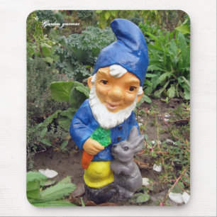 Garden gnomes mouse pad