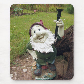 Garden gnomes mouse pad