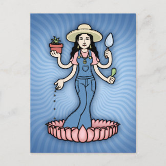 Garden Goddess Postcard