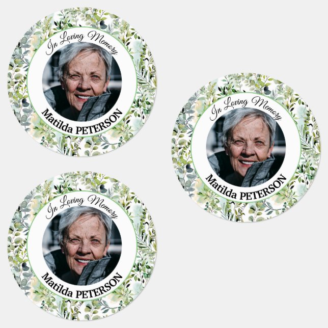 Garden Greenery Leaves Funeral Adhesive/Waterproof (Group)