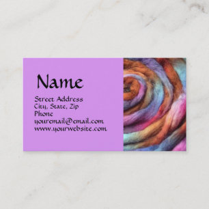 Garden Hand Dyed Roving Business Card