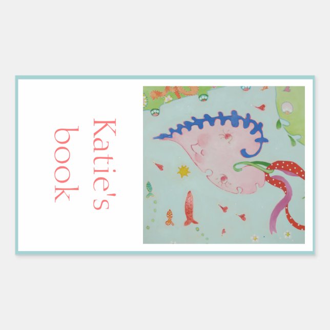 Garden Heart Bookplate Sticker (Front)