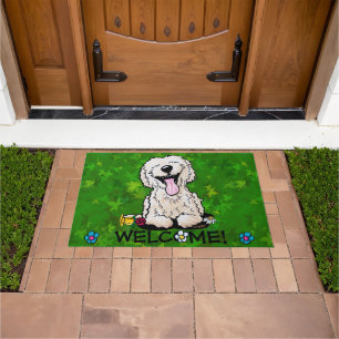 Garden Helper Goldendoodle Doormat