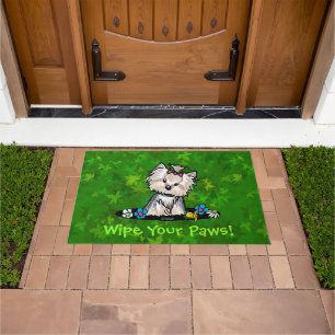 Garden Helper Yorkie Terrier Doormat
