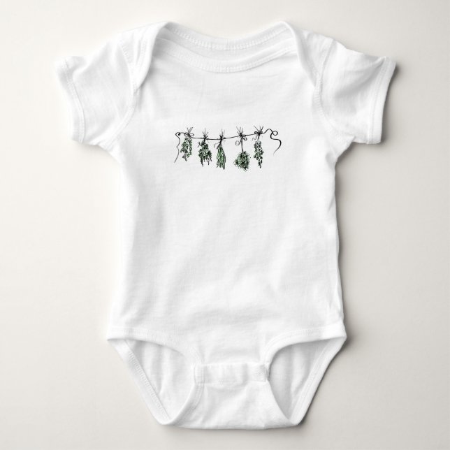 Garden Herbs Baby Bodysuit (Front)