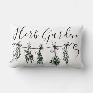 Garden Herbs Lumbar Pillow